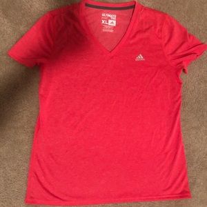 Hot Pink Adidas V-neck Ultimate T-Shirt - NWT
